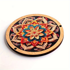Wooden Flower Brain Teaser Puzzle Challenging 10 Irregular Shape