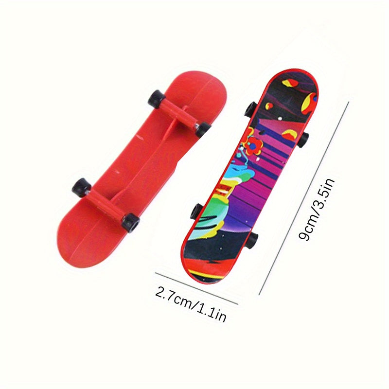 6 Pcs Mini Finger Skateboards Fun Toys for Kids Parties Halloween Christmas