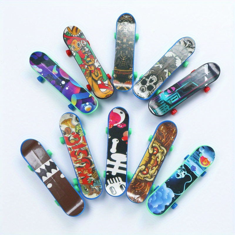6 Pcs Mini Finger Skateboards Fun Toys for Kids Parties Halloween Christmas