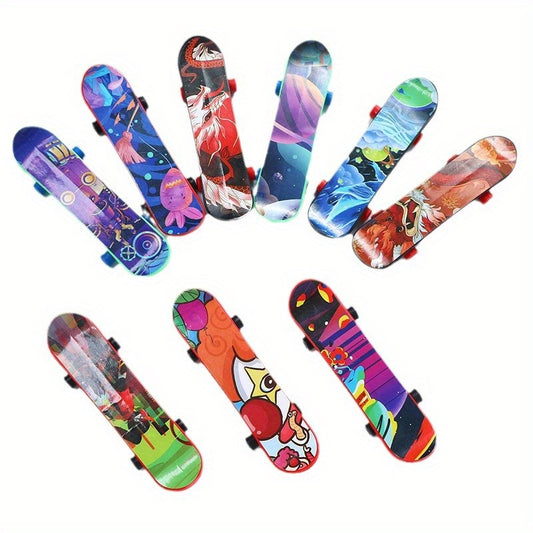 6 Pcs Mini Finger Skateboards Fun Toys for Kids Parties Halloween Christmas