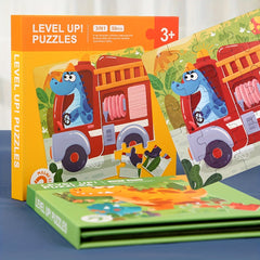 Parent Child Jigsaw Puzzles 3-in-1 Learning Toys for Family Activity