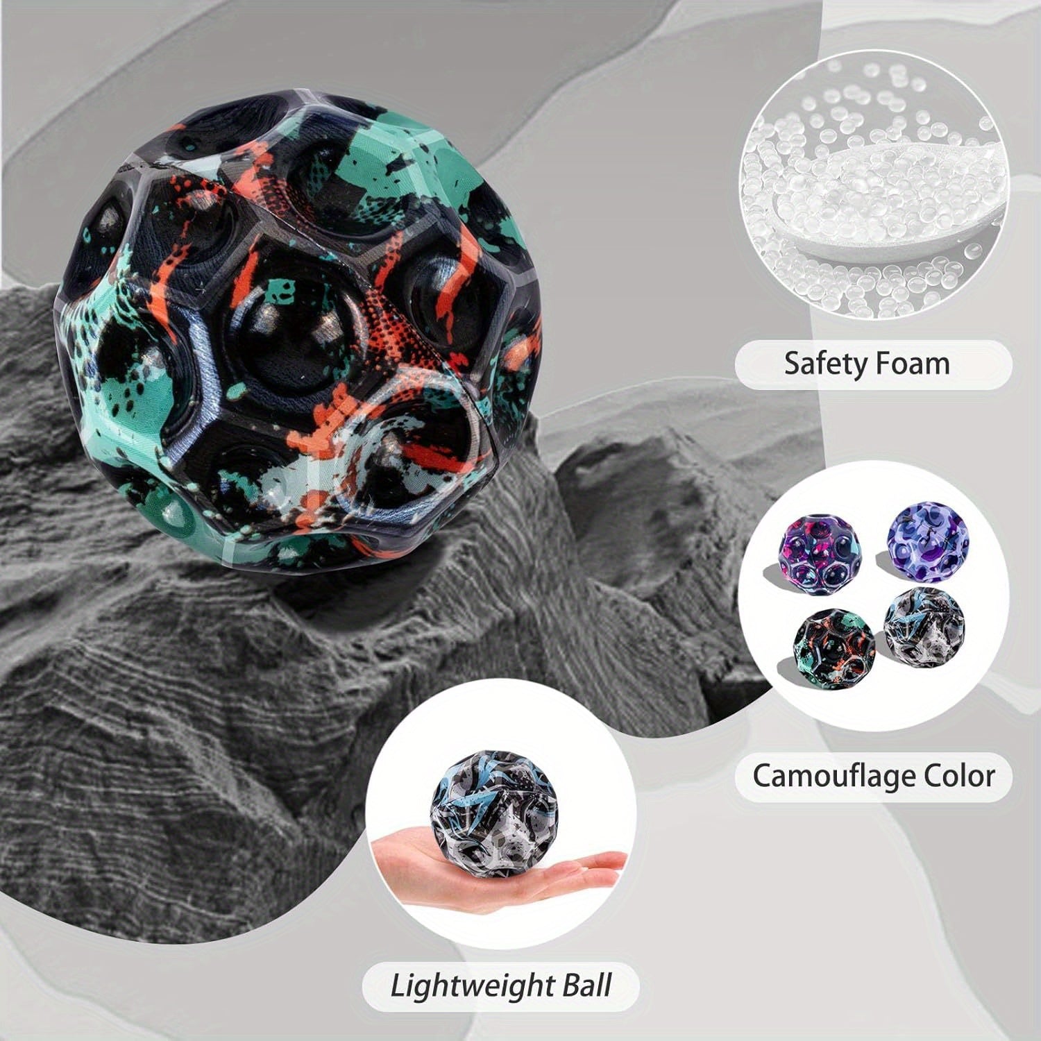 Ultra High Bounce Space Ball Moon Foam for Adults