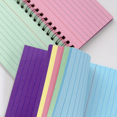 Colorful Spiral Notebook with Dividers Durable Paper 1pc