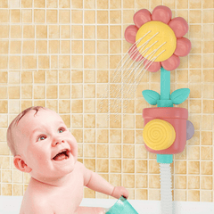 Sunflower Spray Shower Bath Toy for Kids Durable PVC Water Fun Toy