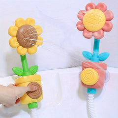 Sunflower Spray Shower Bath Toy for Kids Durable PVC Water Fun Toy