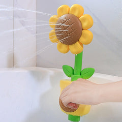 Sunflower Spray Shower Bath Toy for Kids Durable PVC Water Fun Toy
