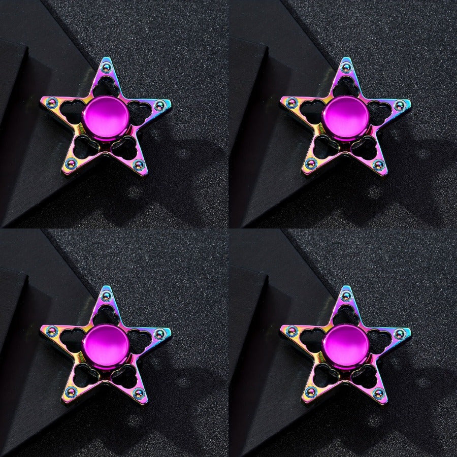 Colorful Metal Fidget Spinners 4 Pack for Stress Relief