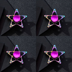 Colorful Metal Fidget Spinners 4 Pack for Stress Relief