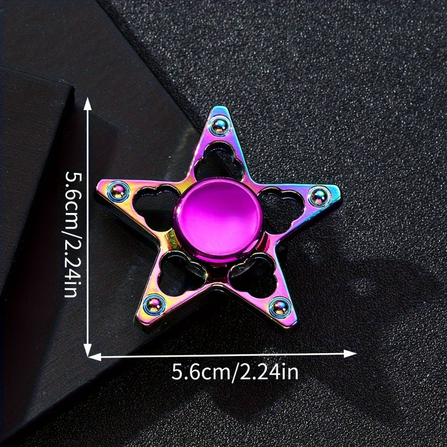 Colorful Metal Fidget Spinners 4 Pack for Stress Relief