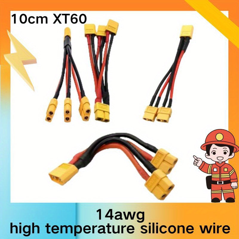 High Temp Silicone 14AWG Cable for UAVs XT60 Plug