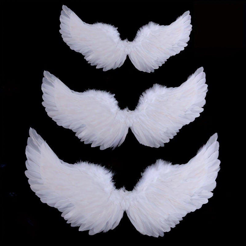 Velvet Angel Wings Set with Headband & Wand for Cosplay