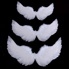 Velvet Angel Wings Set with Headband & Wand for Cosplay