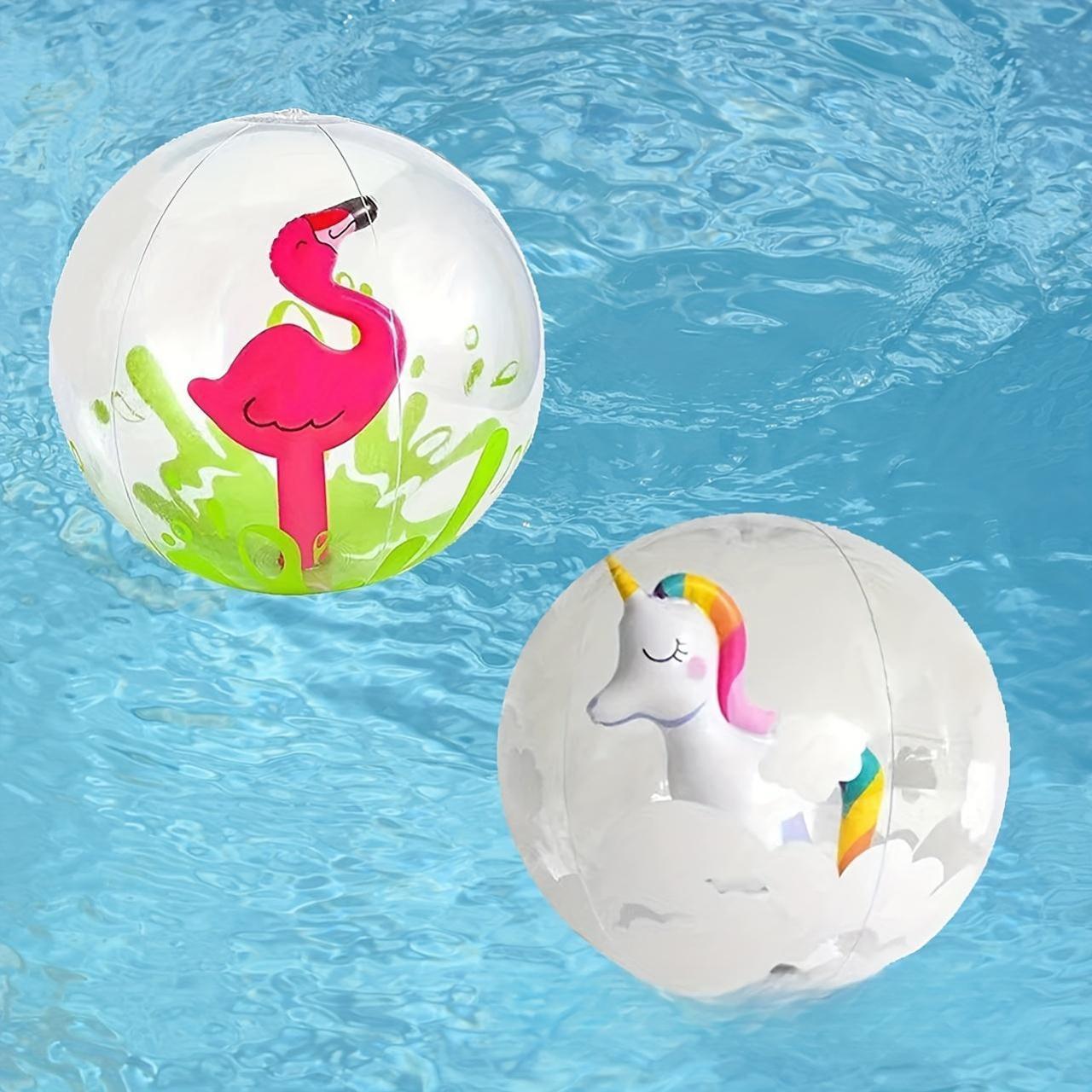 Colorful 3D Cartoon Crab Inflatable Beach Ball Fun Pool Toy