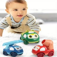 Inertial Cartoon Car Set Boys Children'S Fire Truck Construction Dump Truck