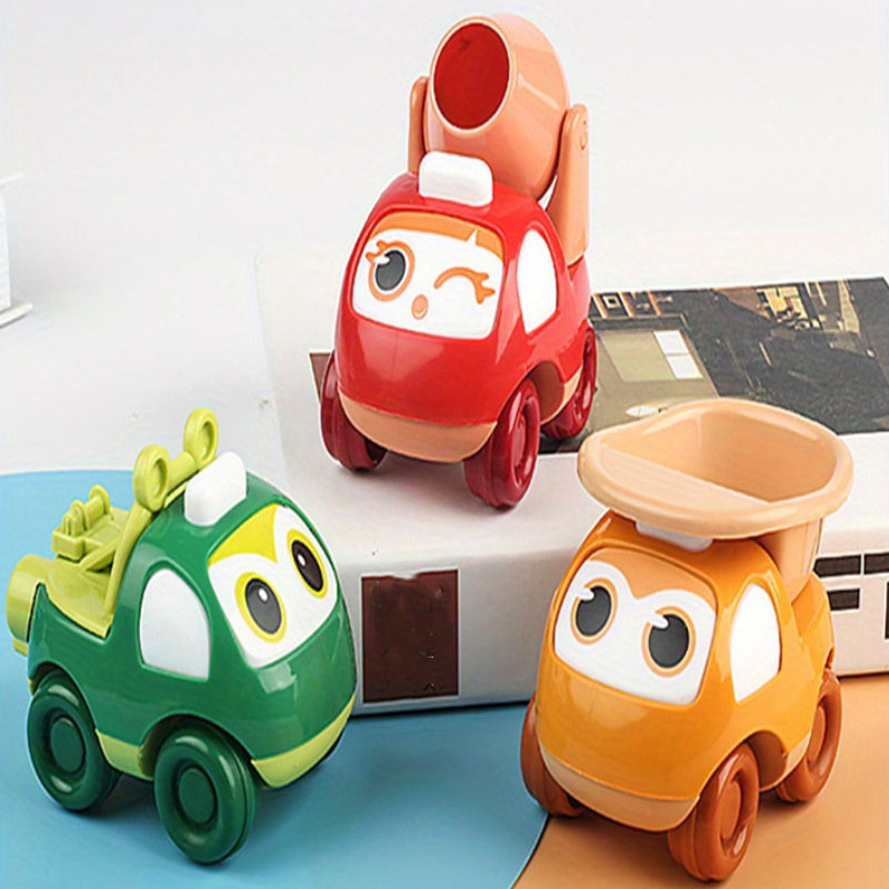 Inertial Cartoon Car Set Boys Children'S Fire Truck Construction Dump Truck