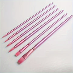 6-Piece Painting Brush Set for DIY Acrylic, Watercolor Painting