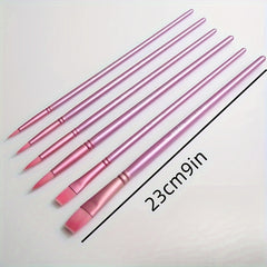 6-Piece Painting Brush Set for DIY Acrylic, Watercolor Painting