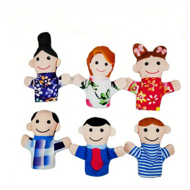 Finger Puppet Family Set Plush Toy for Kids