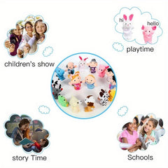 Finger Puppet Family Set Plush Toy for Kids