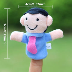 Finger Puppet Family Set Plush Toy for Kids