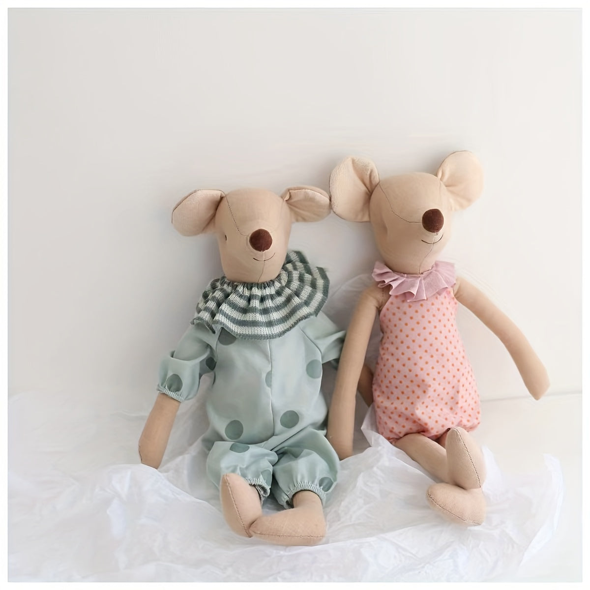 Baby Mouse Plush Toy Stuffed Animal Rat w/ Clothes Halloween Christmas