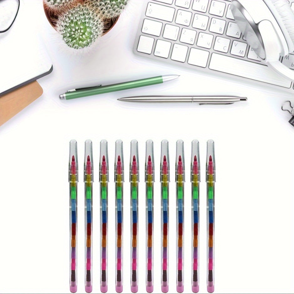 10pcs Creative Block Crayons Painting Supplies Professional Graffiti Pens