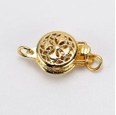 Japanese Akoya 9-10mm Golden Pearl Necklace 14K Yellow Clasp