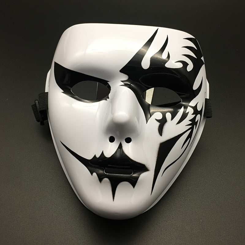 Halloween Face Mask Hand Painted PVC Street Dance Style