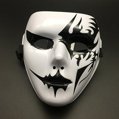 Halloween Face Mask Hand Painted PVC Street Dance Style