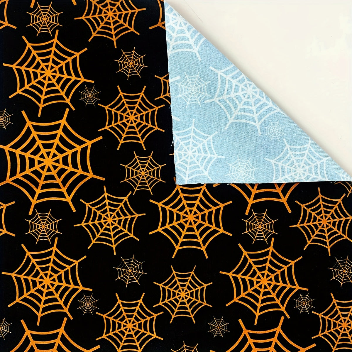 5pcs Halloween Polyester Fat Quarters Sewing Craft Fabric - DIY Halloween Decor