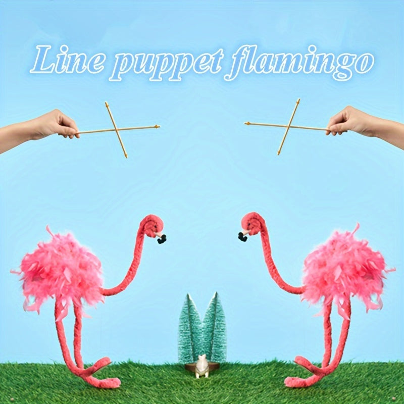 Fast Arrival Flamingo Pull String Doll Creative & Funny Craft Toy