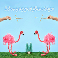 Fast Arrival Flamingo Pull String Doll Creative & Funny Craft Toy