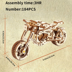 3D Wooden Puzzle Motorcycle Model Kits Halloween Gift