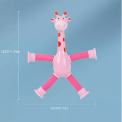 Flexible Suction Cup Giraffe Toy for Kids