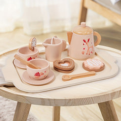 Kids Afternoon Tea Playset with Teapot and Dessert Toys