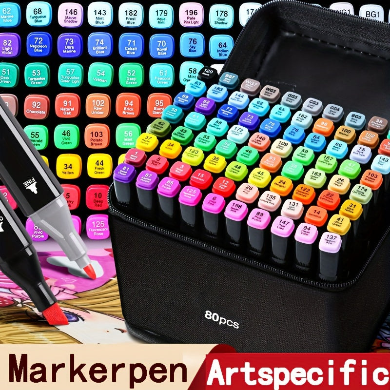 Non-Toxic Fabric Markers Set 48 Colors Machine Washable for Canvas T-Shirts