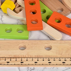 Wooden Children DIY Hand Lifting Tool Box Toy