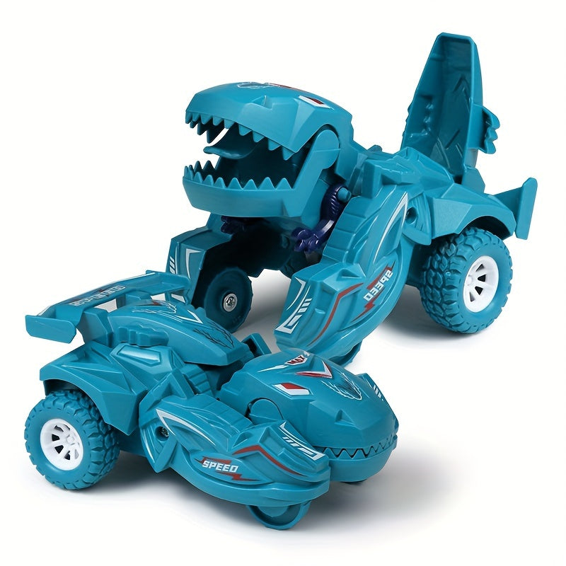 Deformation Dinosaur Car Toy 2-in-1 Auto Dino Transformation as Gift