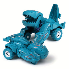 Deformation Dinosaur Car Toy 2-in-1 Auto Dino Transformation as Gift