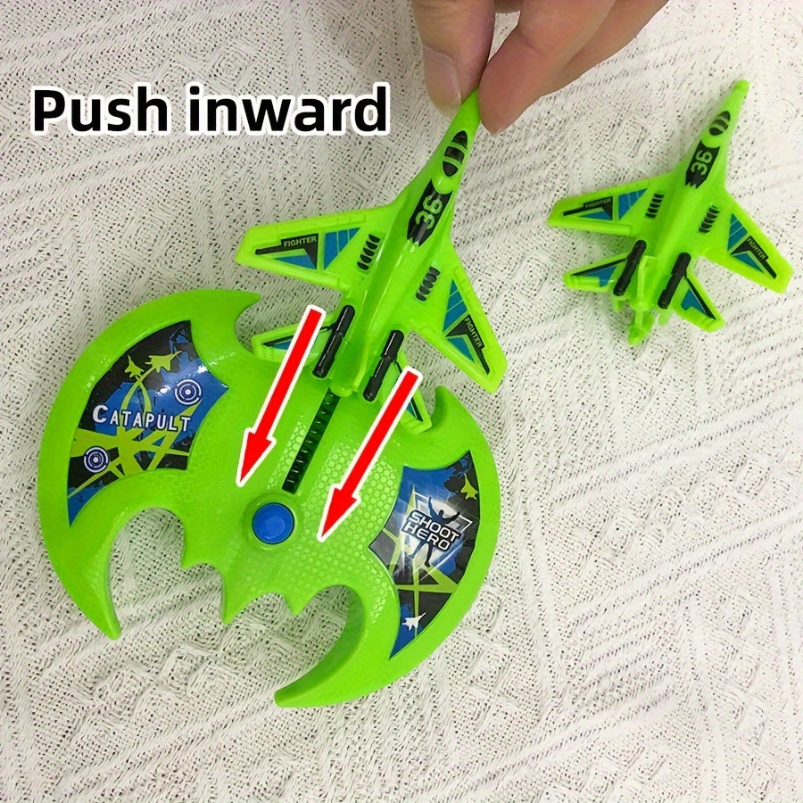 Catapult Toy Launcher with 2 Planes for Outdoor Sports