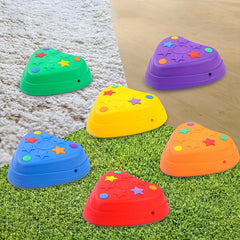 6pcs Colorful Love Treading Stone Set with Balance Blocks