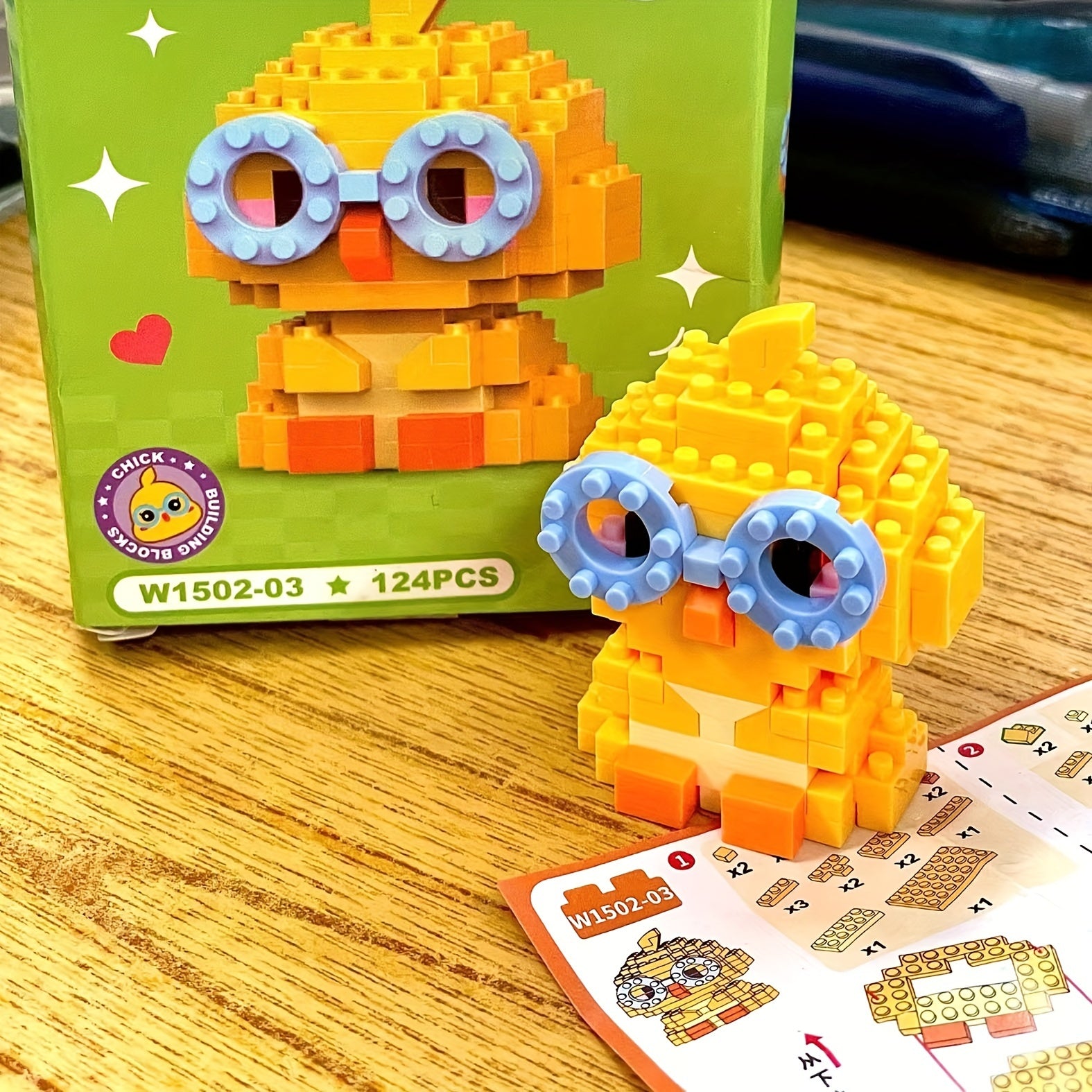 2" Mini Animal Building Blocks Set - Desk Decor & Gift Idea - Mixed Colors