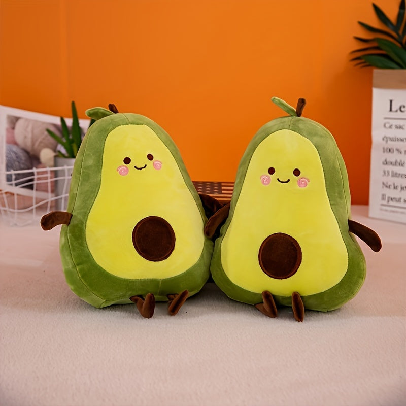 Avocado Plush Toy Stuffed Animal Pillow Soft Polyester Blend Gift for Youngsters