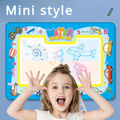 Reusable Kids' Water Painting Mat Ocean & Animal Themes Educational Art Canvas