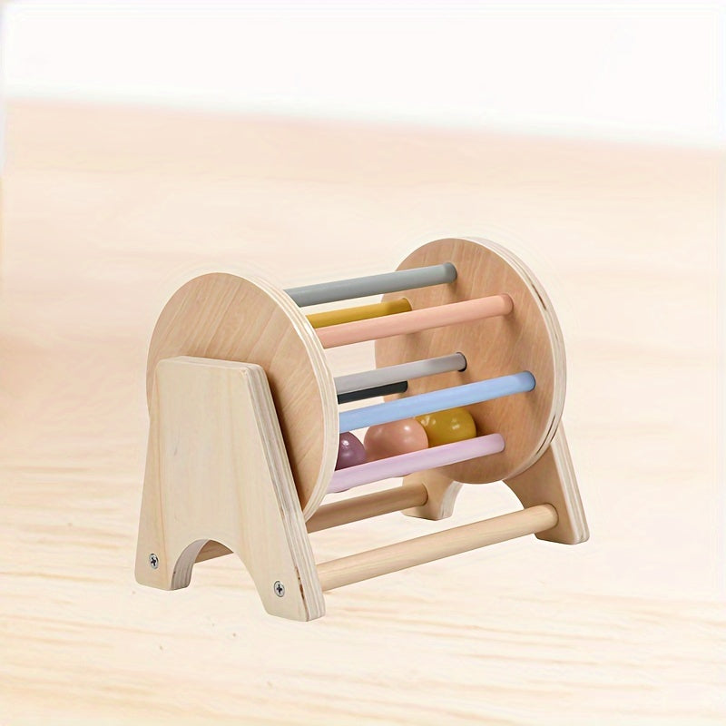 Flat Rolling Drum Wooden Toy Halloween Christmas