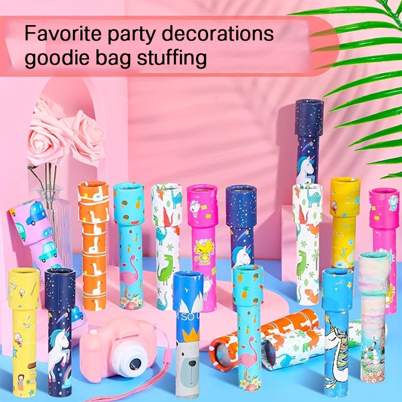 8pcs Classic Kaleidoscopes Roller Shaft Prism Lens Retro Props Imaginative Suppl