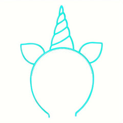 6 Pack Unicorn Headbands Neon Glowing Party Favors for Teens