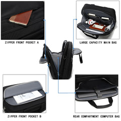 Men's Briefcase Laptop Bag For Work Business Shoulder Handbag