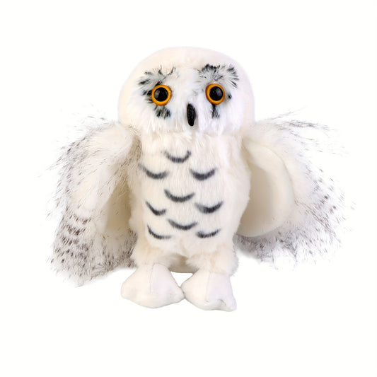 7.08in Snowy Owl Plushie for Kids Room Decor