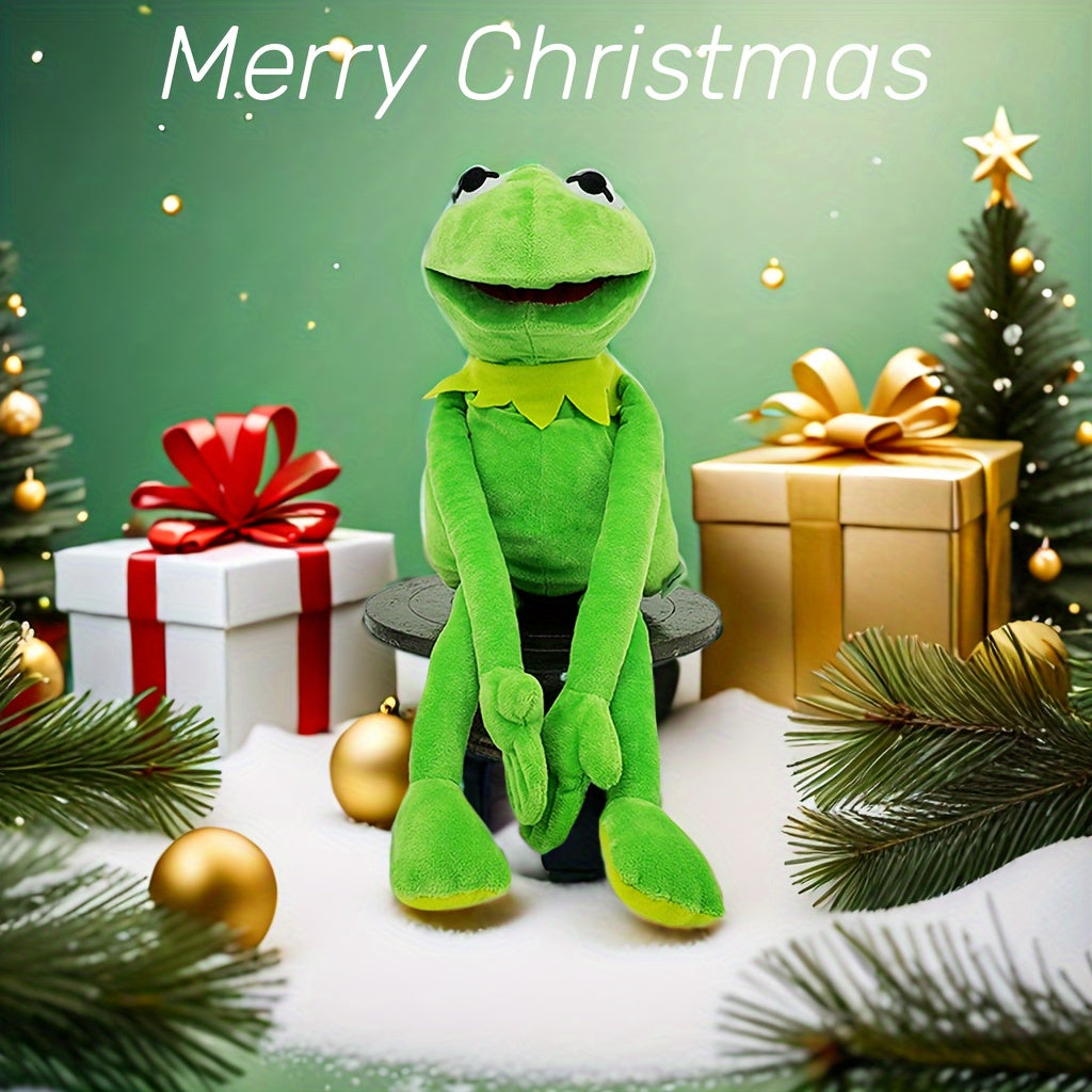 Soft Plush Frog Puppet Figure with Speaking Function